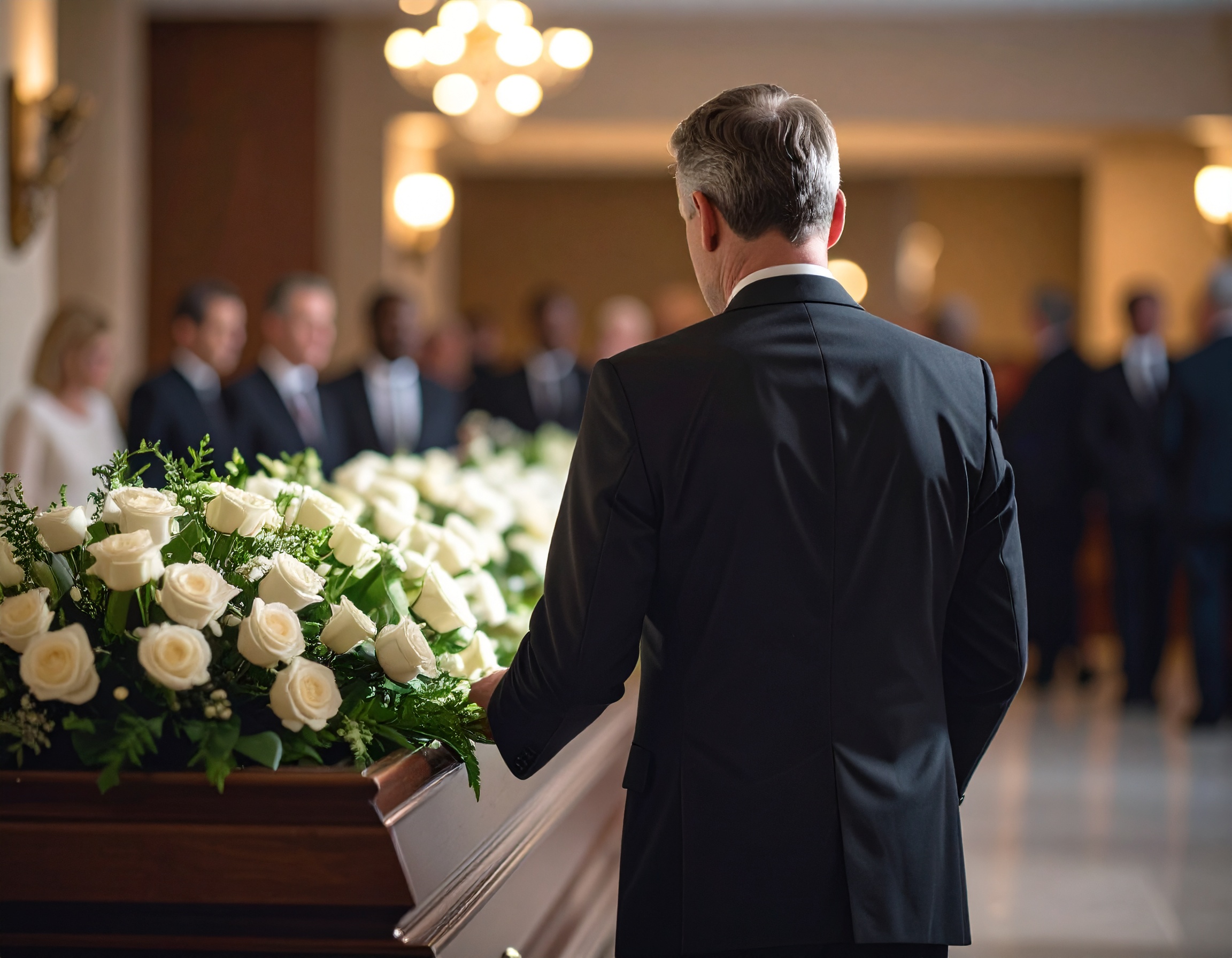 Firefly_Funeral director providing the most fitting memorial or funeral service realistic 565630